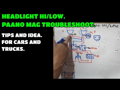 HEADLIGHT HI/LOW. PAANO MAG TROUBLESHOOT.