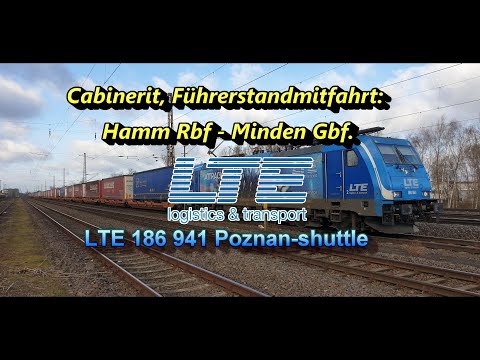 [4K] Cabinerit, Führerstandsmitfahrt: Hamm RBF -  Löhne - Minden Gbf.