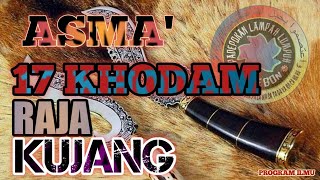Download lagu ASMA 17 KHODAM RAJA KUJANG Program Ilmu... mp3