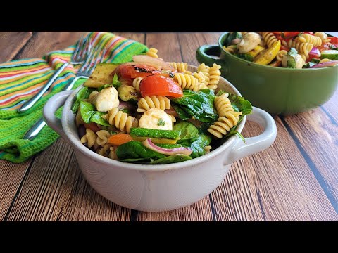 How to make WHOLE FOODS | Pasta Salad with Summer Vegetables & Fresh Mozzarella