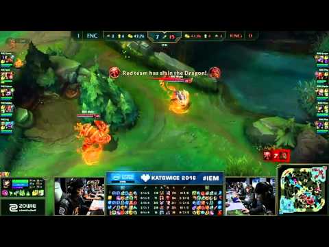 Fnatic vs Royal Game 2 Highlights Semi final   IEM Katowice 2016 World Championship S6   FNC vs RNG