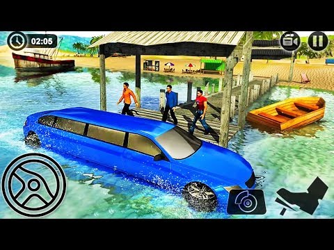 Beach Water Surfer Limousine Car Driving Simulator - New Car Unlocked - Android GamePlay