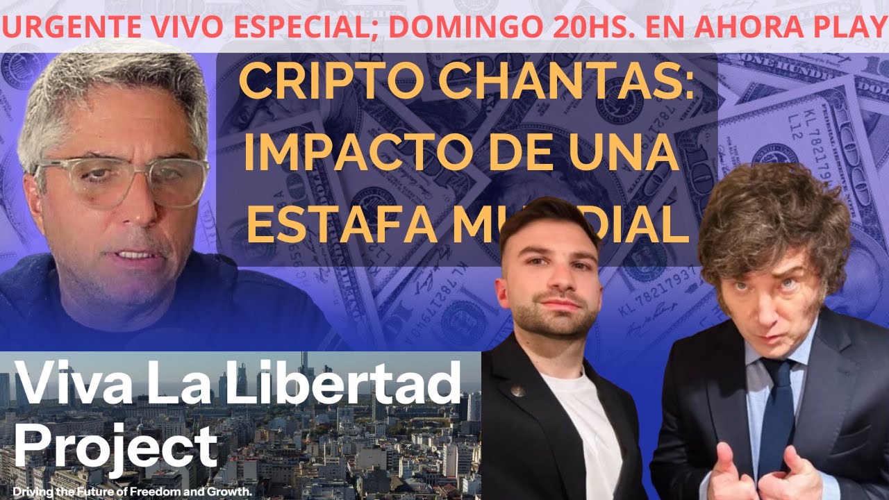 VIVO URGENTE: CRIPTO CHANTAS. CISNE NEGRO DE MILEI: IMPACTO DE UNA ESTAFA MUNDIAL | Maxi Montenegro