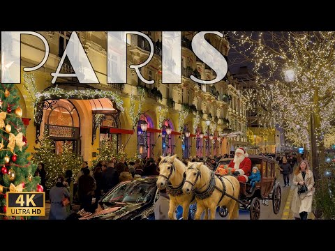 [🇫🇷Paris France 4K 120FPS Walking Tour] PARIS WINTER WALK 14/DECEMBER/2025