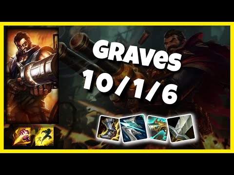 Graves vs Nidalee EU Challenger JUNGLE (10/1/6) - v11.1