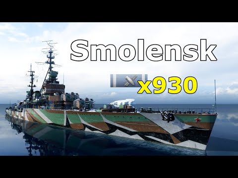 World of WarShips Smolensk - 4 Kills 344K Damage