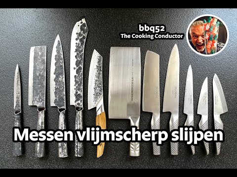 BBQ 52 - Messen vlijmscherp slijpen met een wetsteen