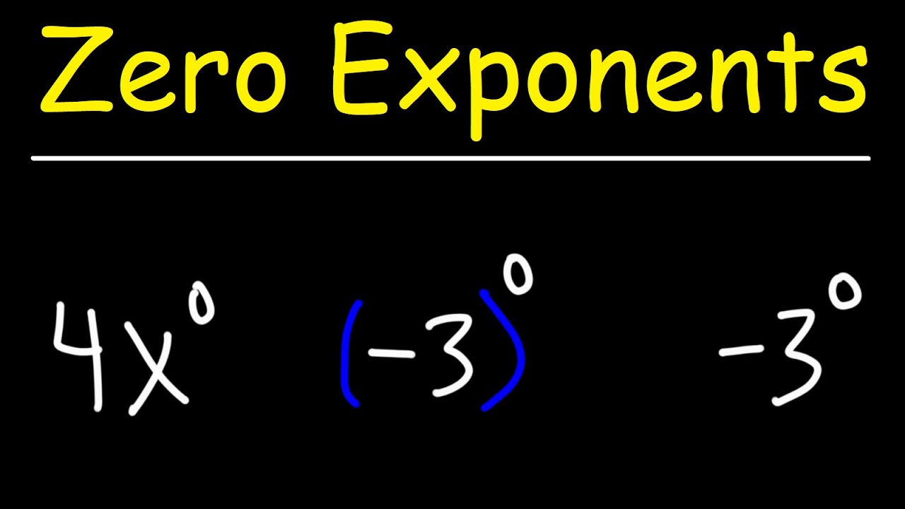 Zero Exponents