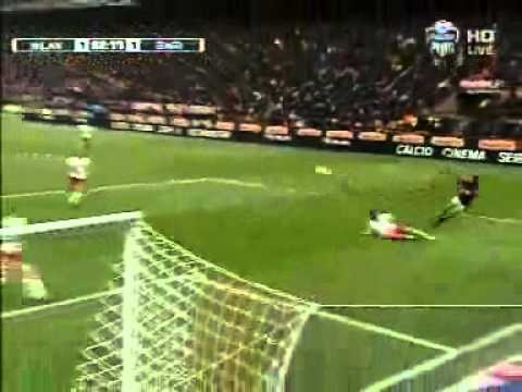 Milan Bari 1-1 Gol Cassano 13/03/2011