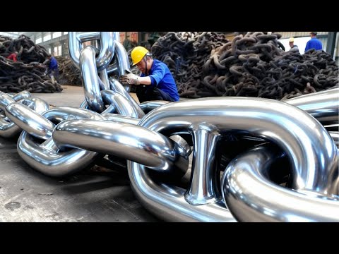 This Is How The World's Strongest Anchor Chains Are Made  | by @Satisfyingtech116