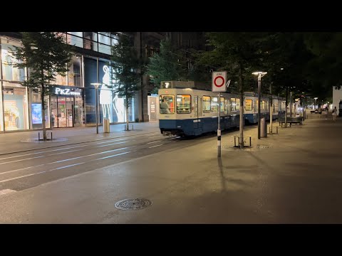 Bahnhofstrasse à noite ZURIQUE