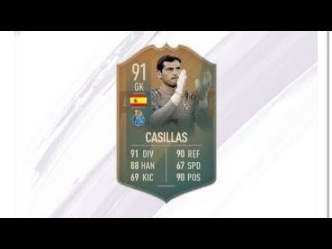 FUT 19/ SOLUTION DCE FLASHBACK IKER CASILLAS (91) LE MOINS CHÈRE !!