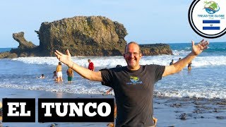 El Tunco Beach El Salvador  UK couple Backpacking El Salvador [S3-E37]