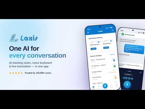 Laxis: AI Notes & Dictation video thumbnail