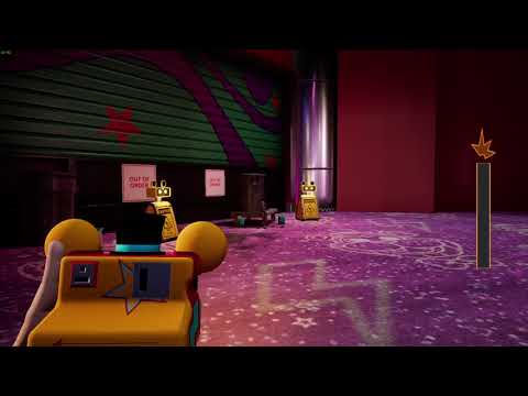 what happens when you stun the wet floor sign in security breach