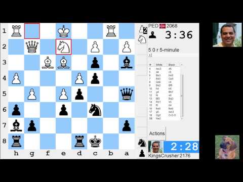 LIVE Blitz #2906 (Velocità) Partita di scacchi: Nero contro PED nella difesa di Alekhine: attacco...