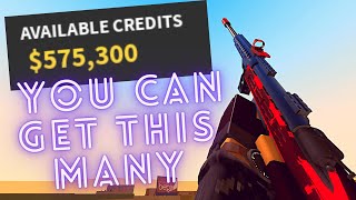how to GET CREDITS FAST in phantom forces! earn money quickly for guns!