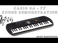Making A Futuristic Track On The Casio SA 77 Mini Keyboard Part 1 Music Manifested