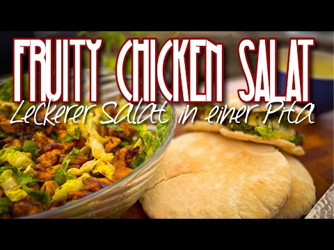 Asiatische Hähnchen Salat Pita - Fruchtig, leicht und lecker #grillen #kochen #gesundeküche #bbq