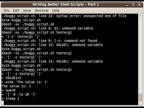 Popular Unix & Shell script videos