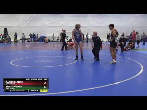 High School Boys 182 Bryce Parker Unattached Vs Aaron Llanas Unattached