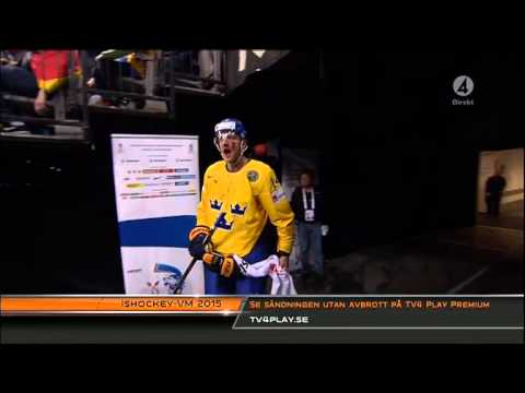 Sweden vs Germany Ekholm is pissed off 2015-05-07 IIHF 2015 WC HIGHLIGHTS