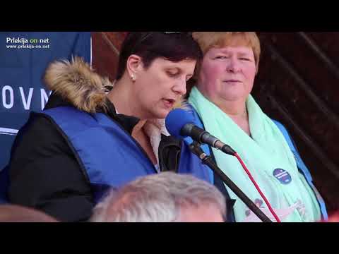 Protestni shod šolnikov v Murski Soboti