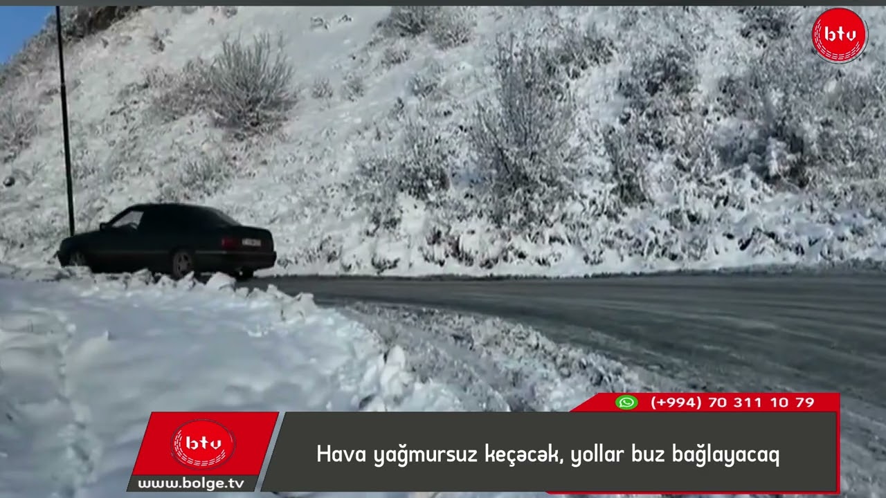 Hava yağmursuz keçəcək, yollar buz bağlayacaq