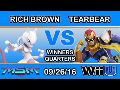 MSM 67 - Rich Brown (Mewtwo) Vs. Tearbear (Captain Falcon) Winners Quarters - Smash Wii U