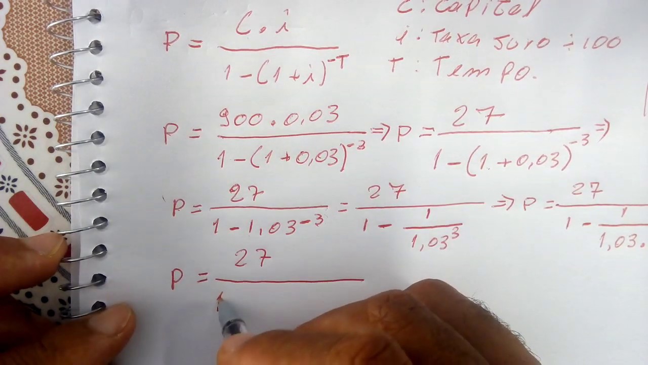 um comerciante vende uma geladeira por 900,00, qual o valor de cada prestação