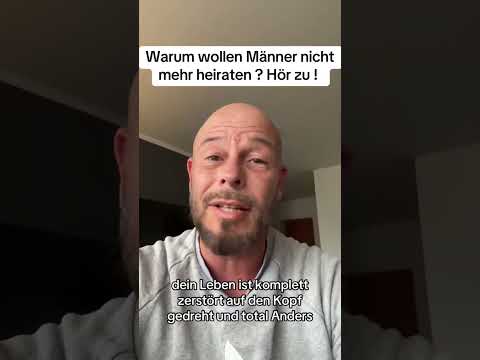 Darum wollen Männer nicht mehr heiraten.