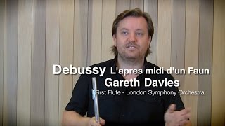 Afternoon of a faun - flute solo demonstrated by Gareth Davies