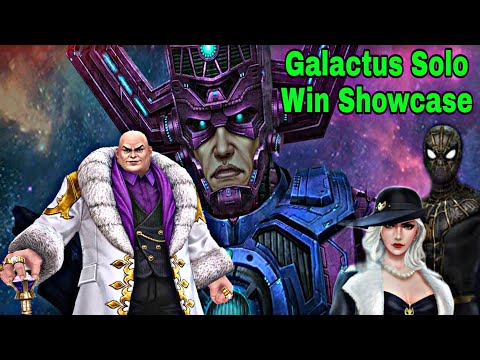 Spiderman Kingpin And Black Cat Galactus Solo Win Showcase - Marvel Future Fight