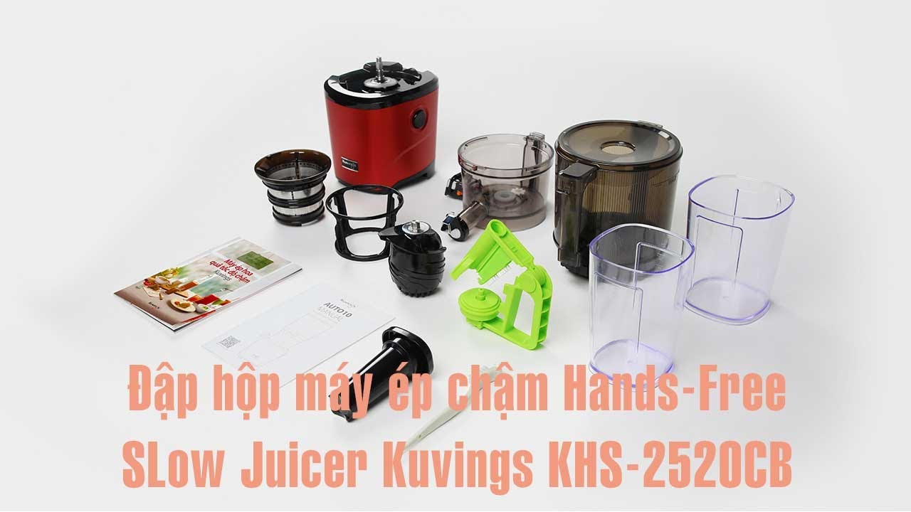 Đập hộp máy ép chậm Kuvings Series Hands-Free KHS-2520CB [AUTO10] 3.0L