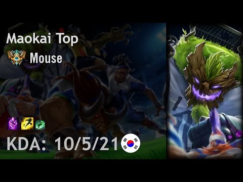 Maokai Top vs Kennen - Mouse - KR Challenger Patch 6.24