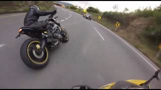 YAMAHA MT09 VS R6 via Pereira - Manizales (Parte 1)