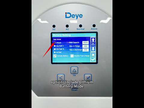 Deye Inverter Battery Parameter Settings #deye #deyeinverter #hybridinverter
