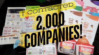 Contacting Companies for Coupons and Samples Part 15. I contacted 2K companies and here