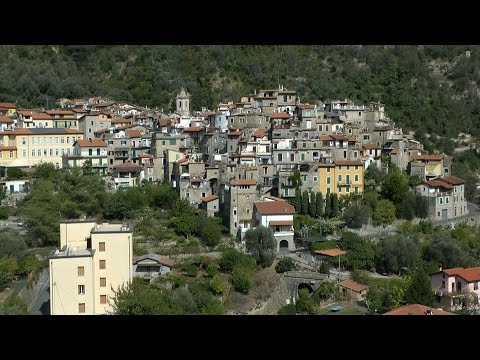 Italy - Region of Liguria - mountain village Airole in the Province of Imperia