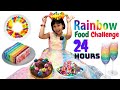 I Only Ate RAINBOW Food For 24 Hours LearnWithPari