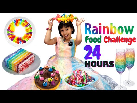 I only ate RAINBOW Food for 24 hours | 