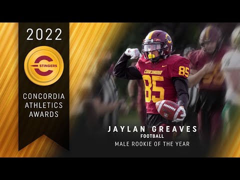 FB - 2022 Concordia Male Rookie of the Year - Jaylan Greaves