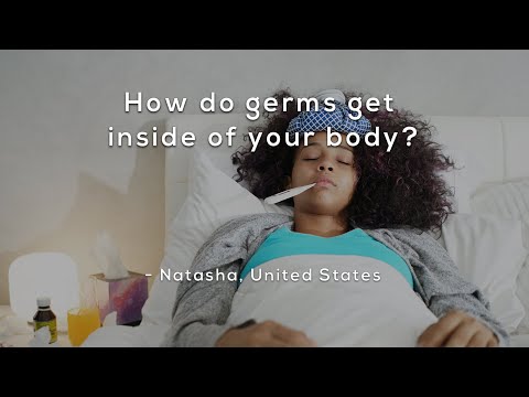 How do germs get inside of your body?