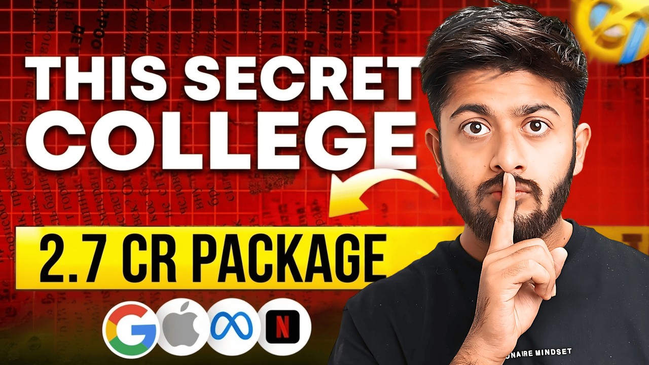 This College Gives 2.7 Crore Highest Package😱😱#iit #jee #college #pw #kota 