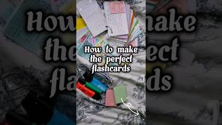 How to make perfect flashcards 📑🖋️ #studytips