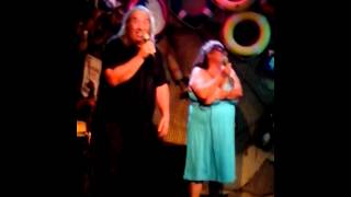 Me and our friend Tammy singing "Summer nights"