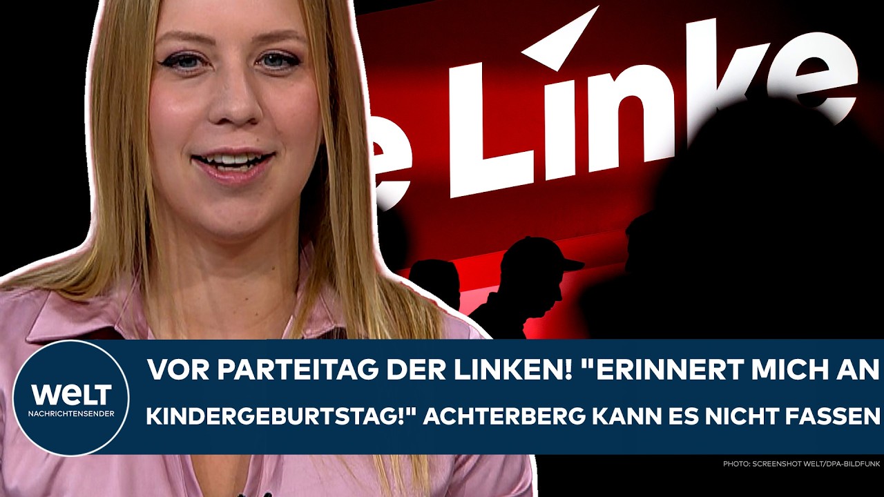 BERLIN: Vor Linken-Parteitag! "Erinnert mich an Kindergeburtstag!" Achterberg kann es nicht fassen