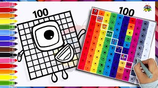 Numberblock 100 To 300 Drawing & Coloring For Kids | Learn To Draw Numberblocks Easy At Art Start