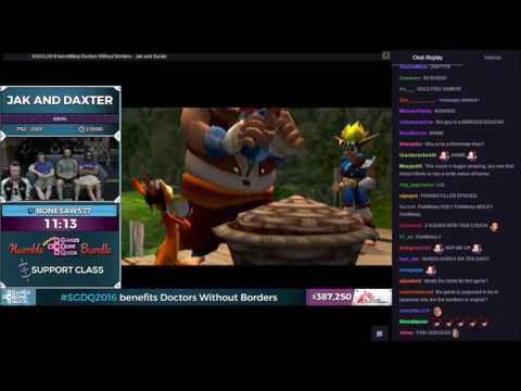 Jak and Daxter SGDQ 2016 Bonesaw577 with Chat