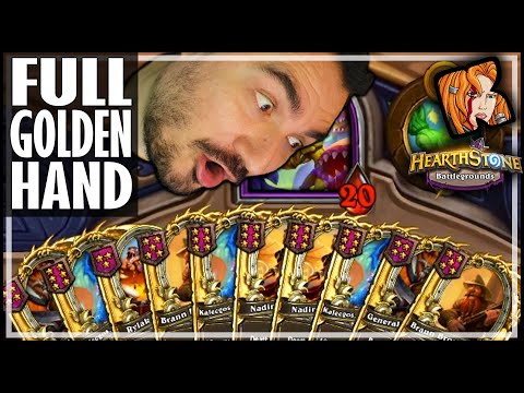 TEN GOLDEN CARDS PER TURN?! - Hearthstone Battlegrounds